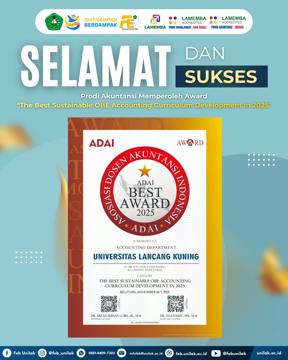 Akademisi Unilak Raih Penghargaan Dari ADAI 2025