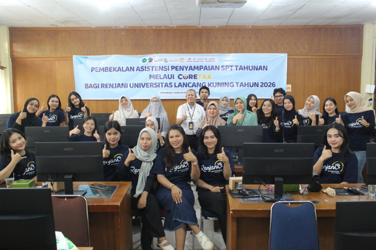 Pembekalan Asistensi Penyampaian SPT Tahunan  melaui Coretax bagi Renjani Universitas Lancang Kuning Tahun 2026