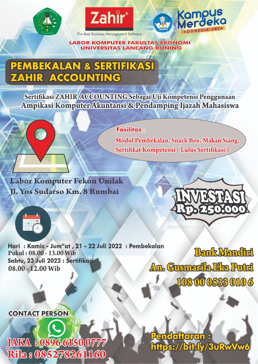 PEMBEKALAN DAN SERTIFIKASI ZAHIR ACCOUNTING