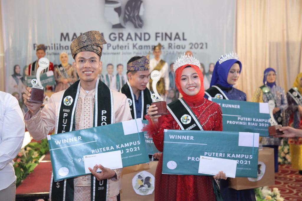Mahasiswa Fekon Unilak Meraih Putra Kampus Provinsi Riau dan Putri Kampus Provinsi Riau  katagori Berbakat 2021
