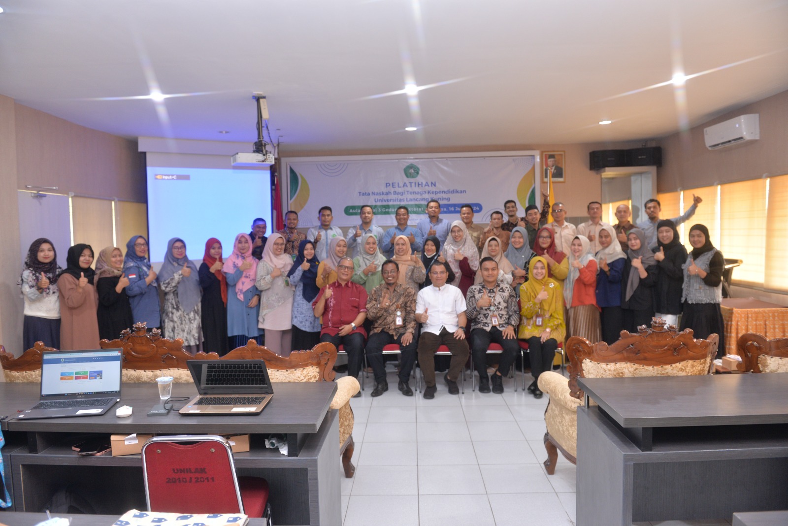 Tenaga Kependidikan Fakultas Ekonomi Dan Bisnis Unilak Ikuti Pelatihan Tata Naskah dari Balai Bahasa Provinsi Riau